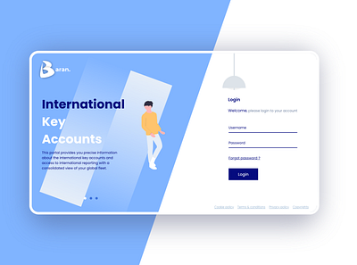 Login page light design login page ui web