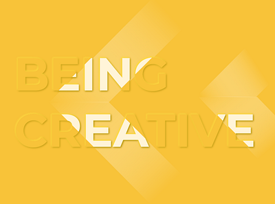 being creative branding design neumorphism typography