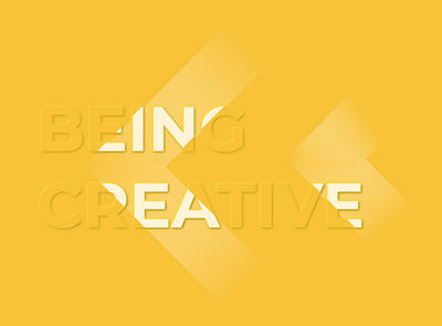 being creative branding design neumorphism typography
