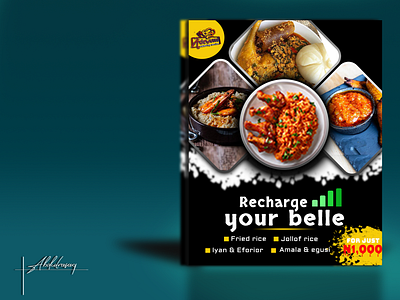 Food recipe flyer design