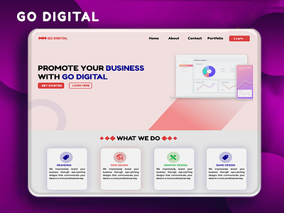 Go Digital UI Mockup