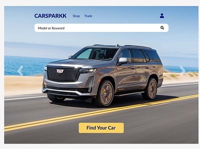 Online Cars Store Home Page dailyui design design product design ui ux