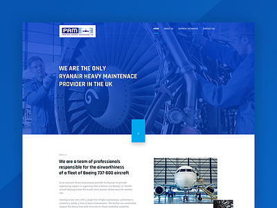 Heavy maintenance provider ui ux webdesign