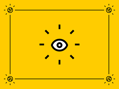 👁‍🗨 design eye illustration illustration art vector yellow