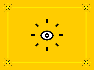 👁‍🗨 design eye illustration illustration art vector yellow