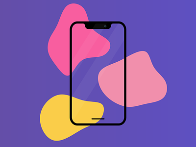 Let´s blob things up! blob design graphic illustration iphone iphone x phone ui ui ux ux vector