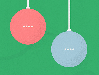 Merry Google-nest-mini christmas! 🎄🎄 christmas christmas tree design google google home google nest mini graphic illustration vector