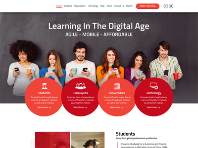 Education Website design learning