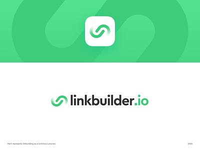 Linkbuilder.io Logo Exploration branding chain connection identity infinity link linkbuilding logo logodesign process