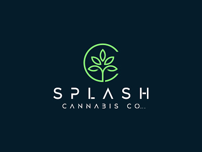 Splash Logo Mark app branding cannabies design icon logo logomark mark splash