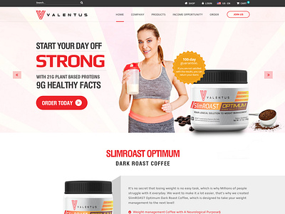 Valentus Copy web design