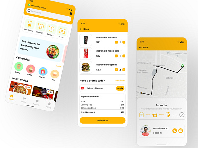 App Order Food branding design food mobile shop ui ux