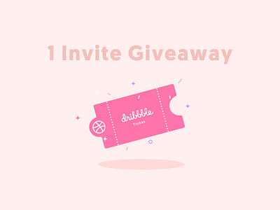 Dribbble 1 Invite giveaway