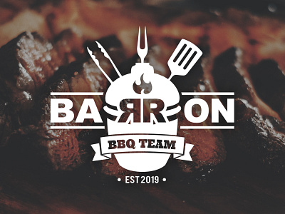 Vintage Barbecue Team Logo