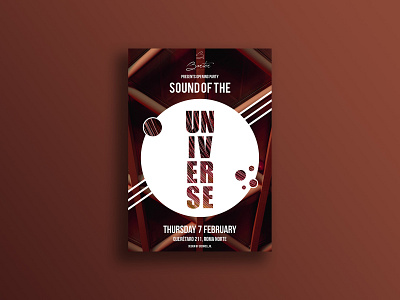 Sound of the Universe cdmx circle design dj dynamic earth event february international lines mexico music poster sound universal universe