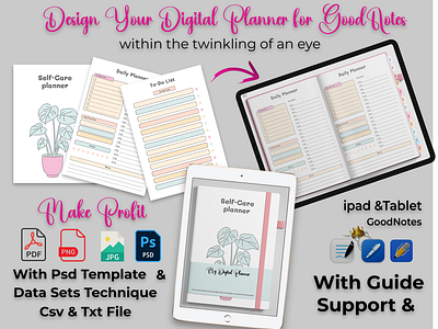 Digital Planner Template Kit + Guide