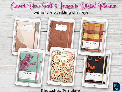 Digital Cover Template Kit / Design GoodNotes Planners ipad planner 2023