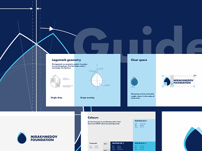 MF - visual parts for the guideline brand identity branding colour palette guideline icon identity illustration logo modern logo vector