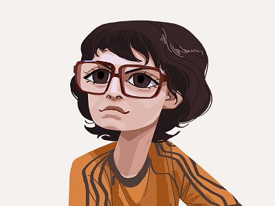 Richie Tozier art boy character digital art drawing face glasses illustration it portrait