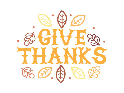 Give Thanks - Thanksgiving 2014 autumn fall give giving holiday leaves lettering thankful thanks thanksgiving