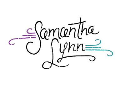 Samantha Lynn - Portfolio Redesign hand lettering lettering lynn portfolio redesign samantha updated website