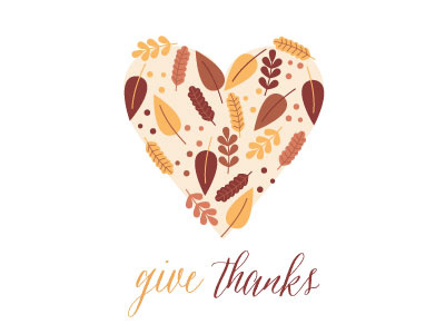 Give Thanks - Heart family give heart leaves love thanks thanksgiving