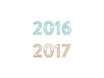 2016 & 2017 2016 2017 calendar design lines new orange redesign teal update wedding year