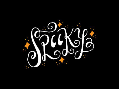 Spooky design graphic design halloween hand lettering illustrator left handed lettering spooky texture vector