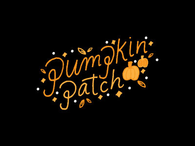 Pumpkin Patch Pick design fall fall design graphic design hand lettering illustrator left handed lettering pumpkin pumpkin patch texture vector