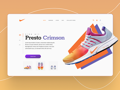 Nike Shoes Landing Page ui ui design ui uix design ux