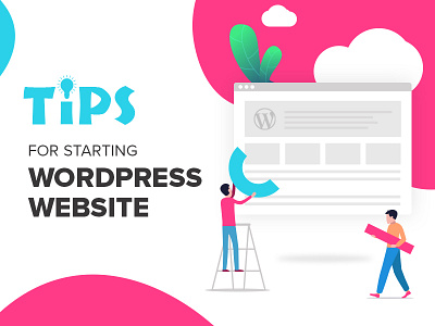 Wordpress Tips app design branding design graphic icon mobile product typography ui ux vector design web website wordpress