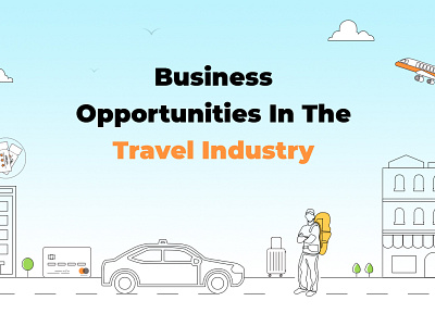 Popular Business Opportunities in the Tourism Industry app design character design icon illustrator landingpage ui ux vector website