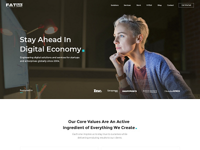 Stay Ahead In Digital Economy app design branding design illustration landing page typography ui ux vector website design