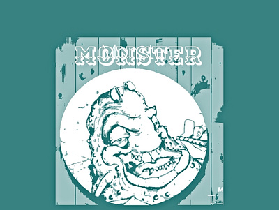 Monster 3d branding graphic design ui