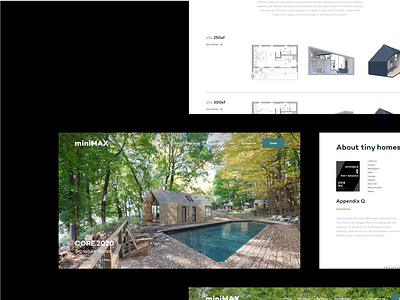 Minimax Living Website Design typography ui ux website