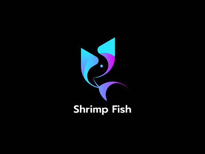 Shrimp Fish app branding design graphic design latte latter logo s vector