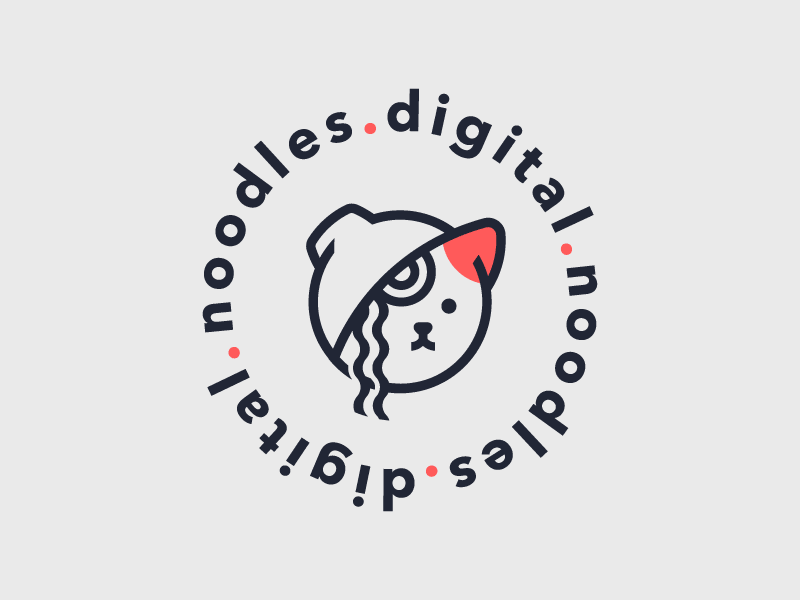 noodles.digital bowl cat colors cute digital identity logo noodles stickers