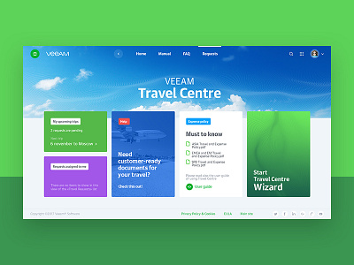 Veeam Corporate portal concept vol.2 concept corporate creative designinspiration greendesign kit uix ui uitrends veeam web webconcept webdesign