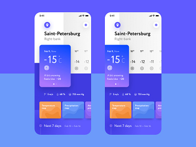 Weather App concept application concept ui weather