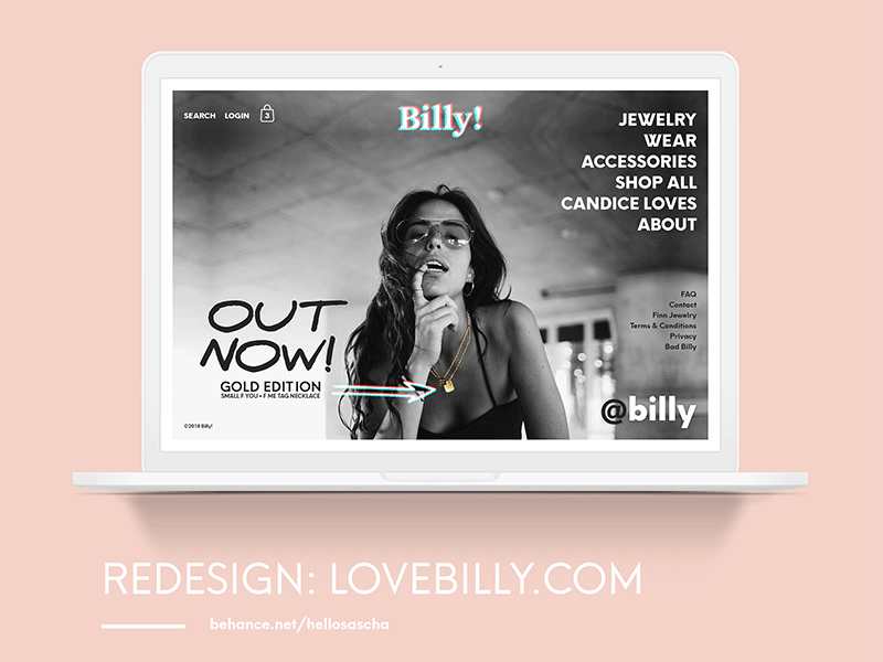 Redesign - Billy! Website
