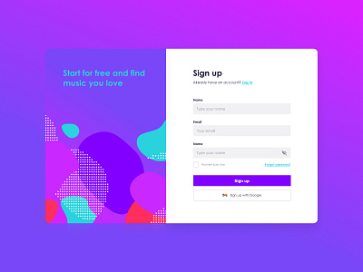DailyUI 001 - Sign up daily 100 challenge daily ui dailyui 001 dailyuichallenge design figmadesign ui web