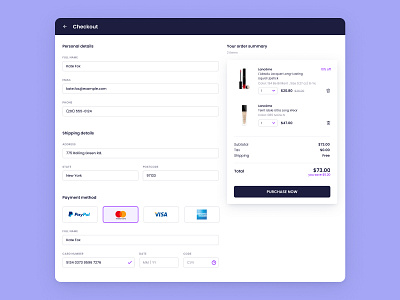 #DailyUI 002 - Checkout