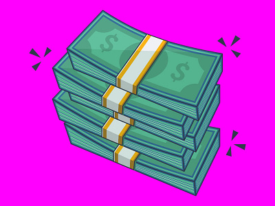 Stack of money icon