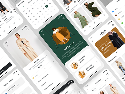 Thooq Mobile App abaya app cart clean design ecommerce fashion illustration interface ios minimal minimalistic mobile product shopping store ui ux