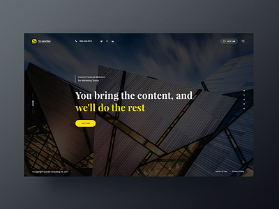 Scandia landing page