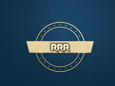 RRR 3d graphic design logo
