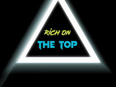 Rich on the top design gr logo vector