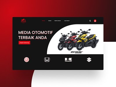 Showroom of Motorcyle graphic design homepage motorcycle product design ui vehicle website
