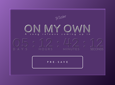 Daily UI: DAY 14 Countdown Timer branding design graphic design illustration logo ui ux