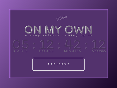 Daily UI: DAY 14 Countdown Timer